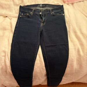 Vintage 7 For All Mankind Dark Indigo Skinny Jeans